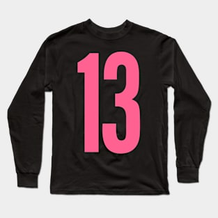 Pink Number Thirteen Long Sleeve T-Shirt